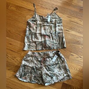 Intimissimi Golden Goddess Satin Viscose Cami and Short Set - NWT